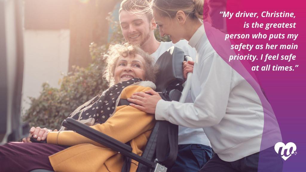 Hear from our happy customers! Whether it’s a trip to a doctor, social outing, or shopping, Wanda is the best senior transportation service.