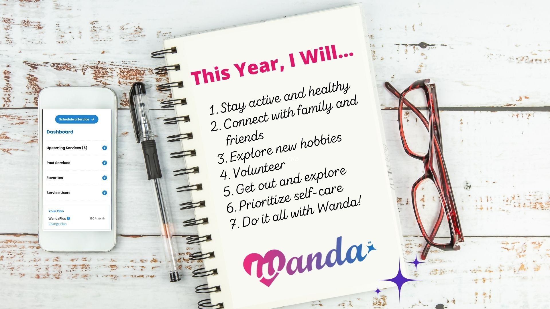 With Wanda, seniors can turn their 2025 New Year’s resolutions into reality! Learn how Wanda can support your journey in the new year.