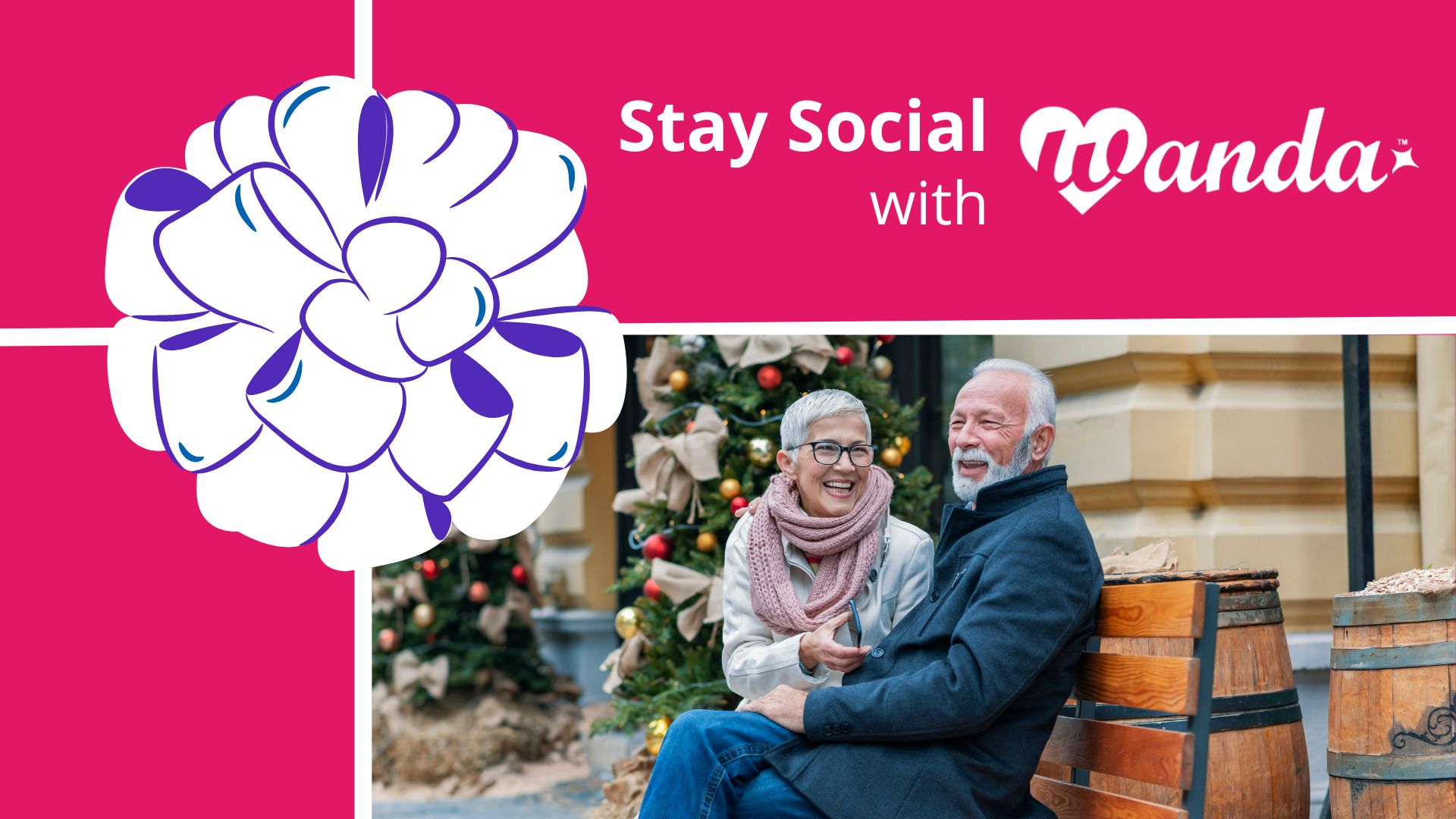 Combat holiday loneliness with Wanda! From festive events to family visits, Wanda can help seniors stay social and connected this season.