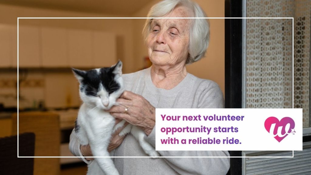 Celebrate National Volunteer Month. Seniors can stay active and give back to their community with Wanda's reliable transportation.